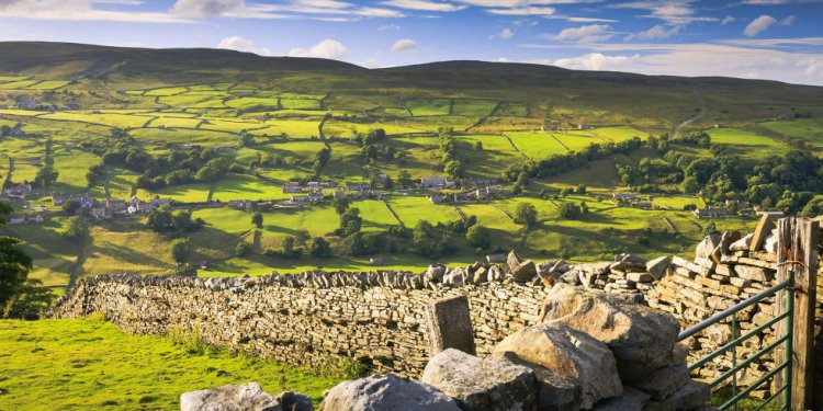 Yorkshire countryside fields