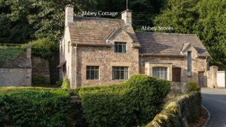 The exterior of Abbey Cottage and Abbey Stores nr Ripon, Yorkshire © Chris Lacey